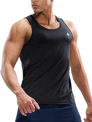 Men's Sleeveless Workout Running Tank Top Dry Fit Athletic Gym Sports Swim Beach Muscle Bodybuilding Shirts